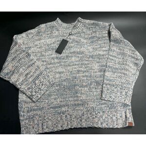 OneTeaspoon NWT Crew Neck Hackney Oversized Knit Sweater Multicolor Med MSRP$169